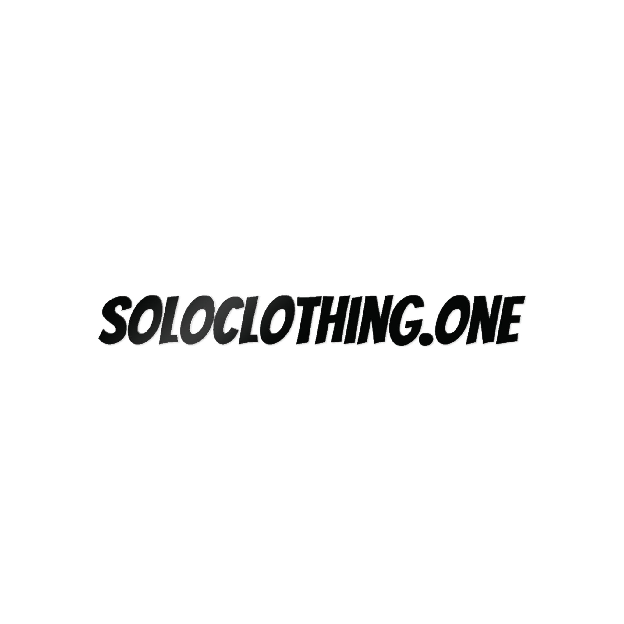 Soloclothing.one  Die-Cut Sticker