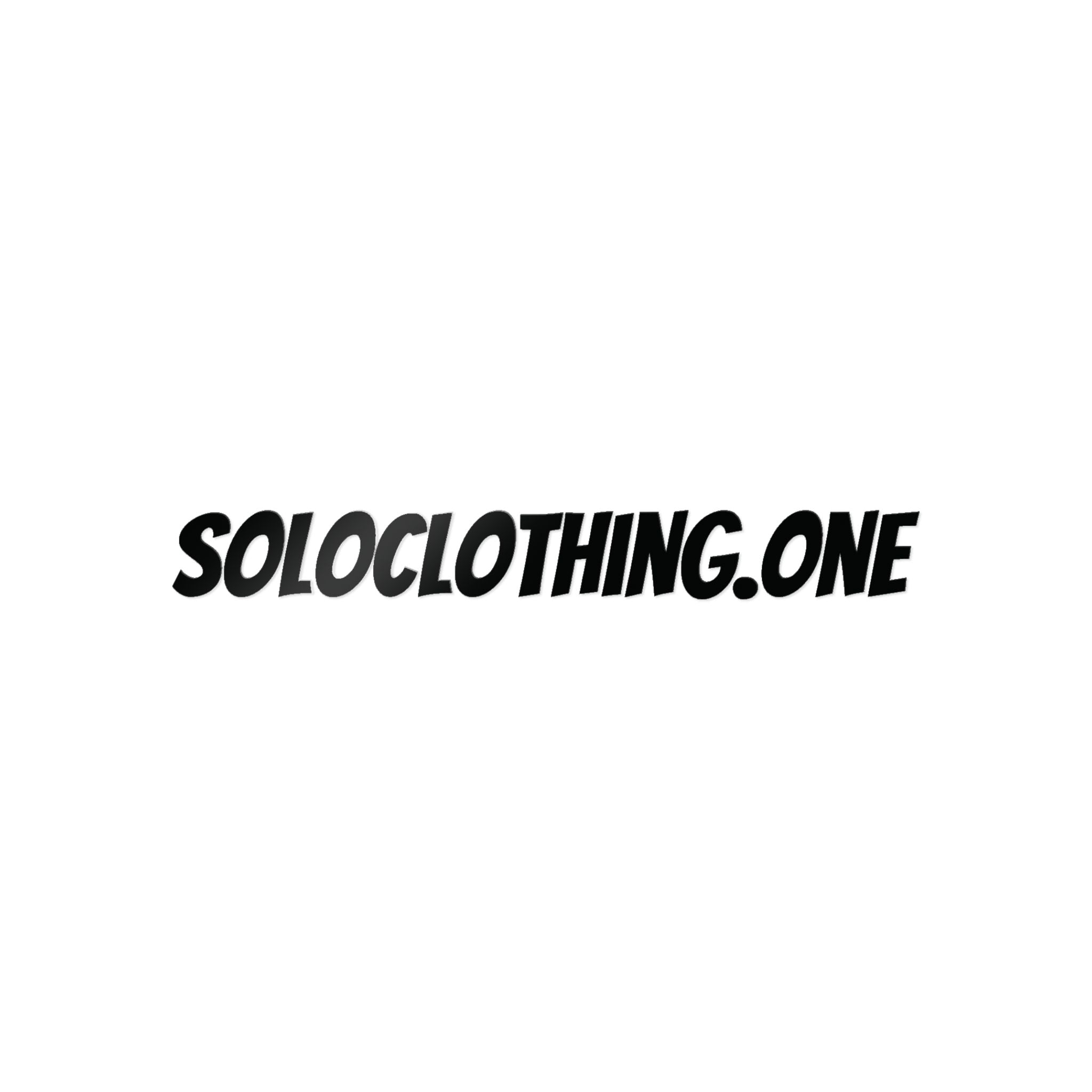 Soloclothing.one  Die-Cut Sticker