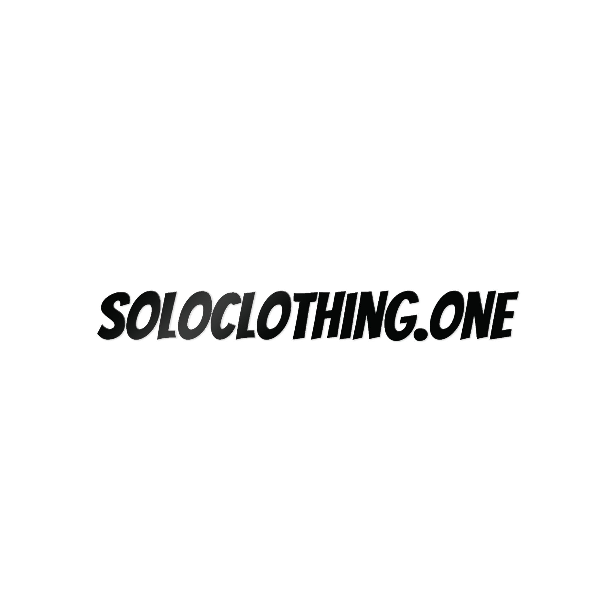 Soloclothing.one  Die-Cut Sticker