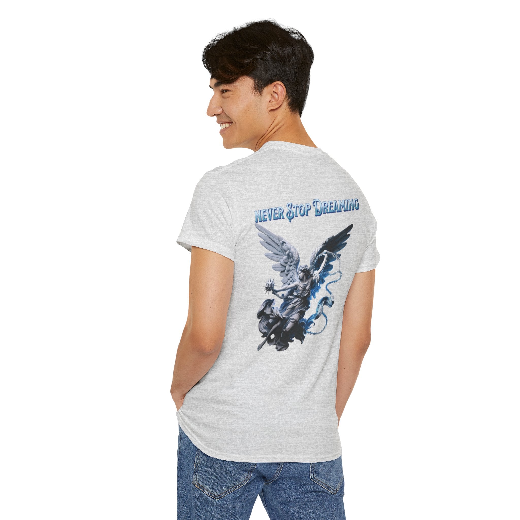 Never Stop Dreaming: Angel Graphic Tee | Angel Wings