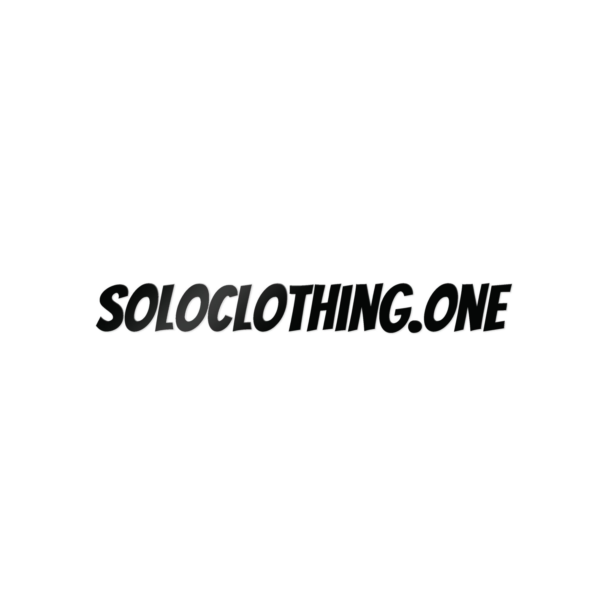 Soloclothing.one  Die-Cut Sticker