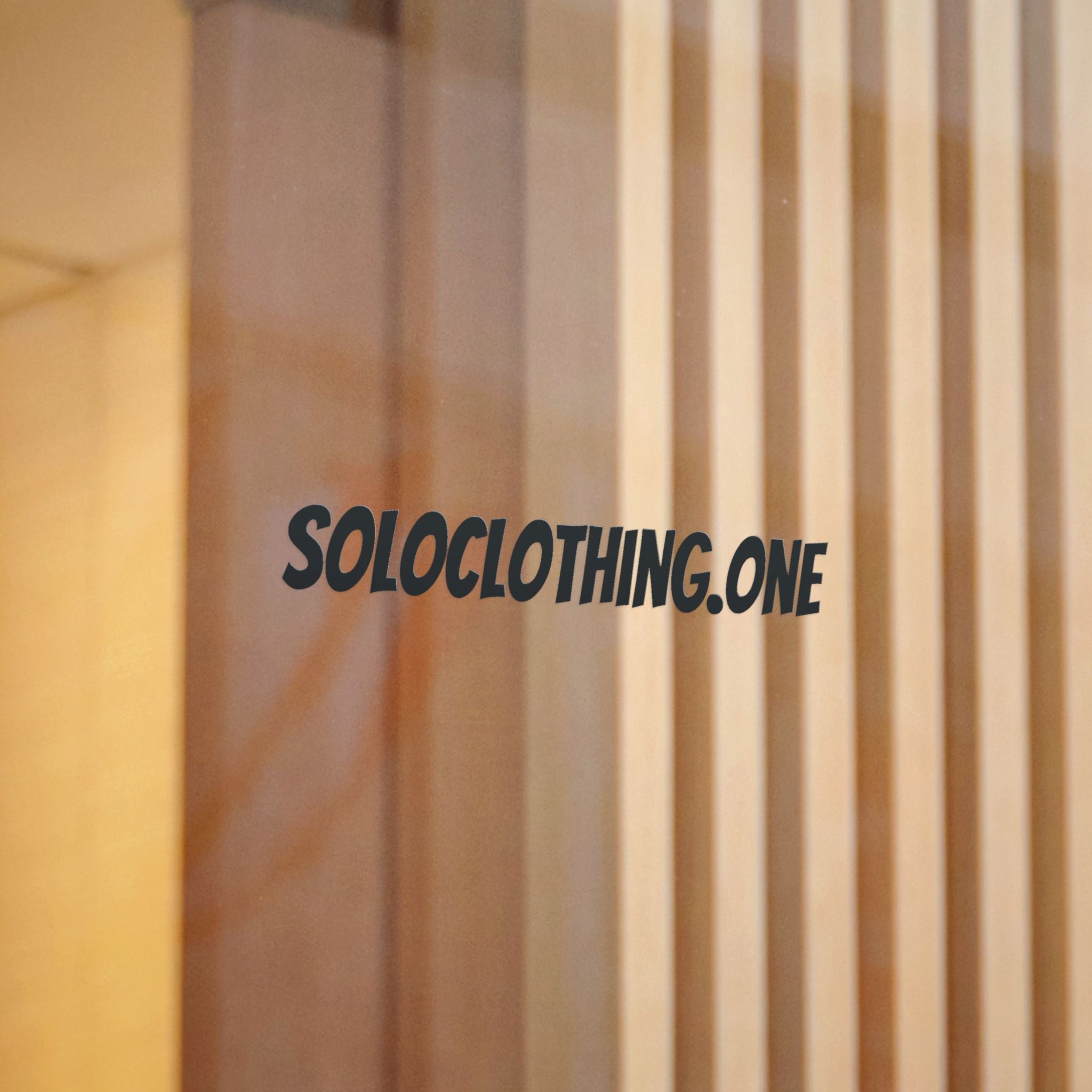 Soloclothing.one  Die-Cut Sticker