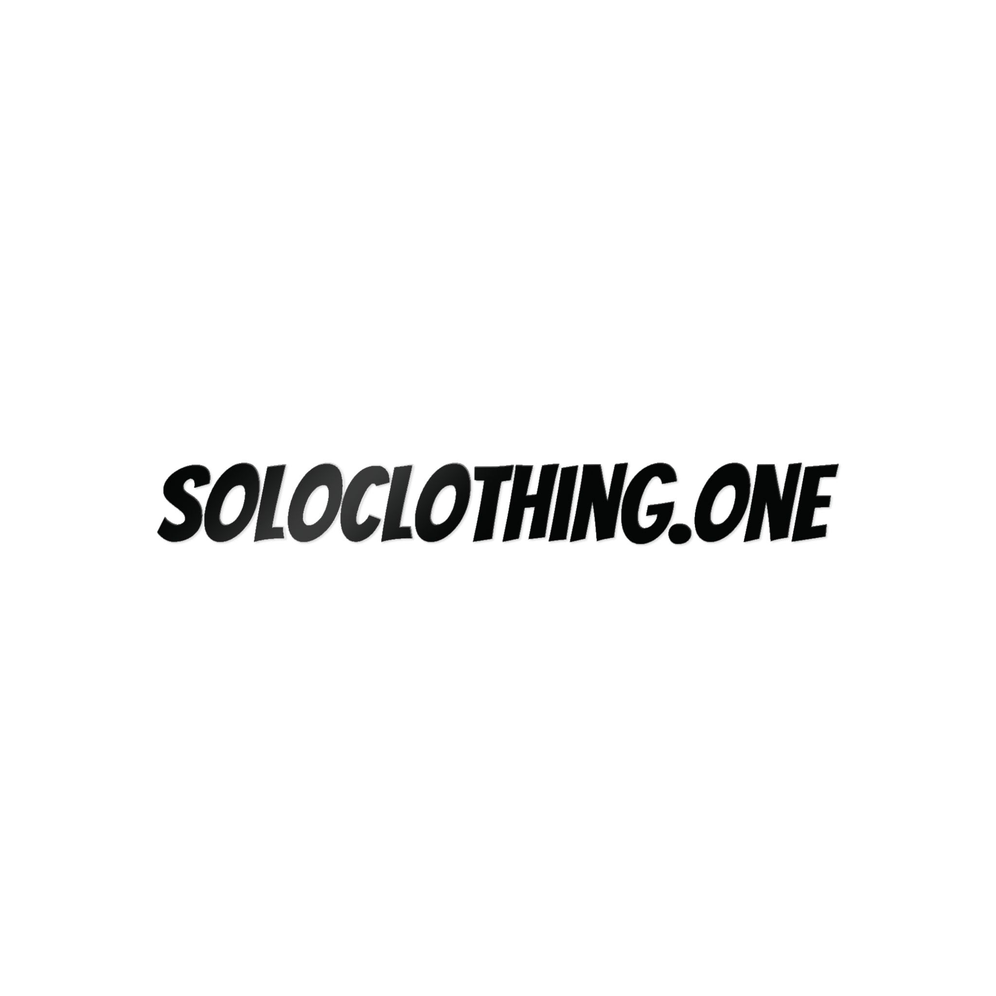 Soloclothing.one  Die-Cut Sticker