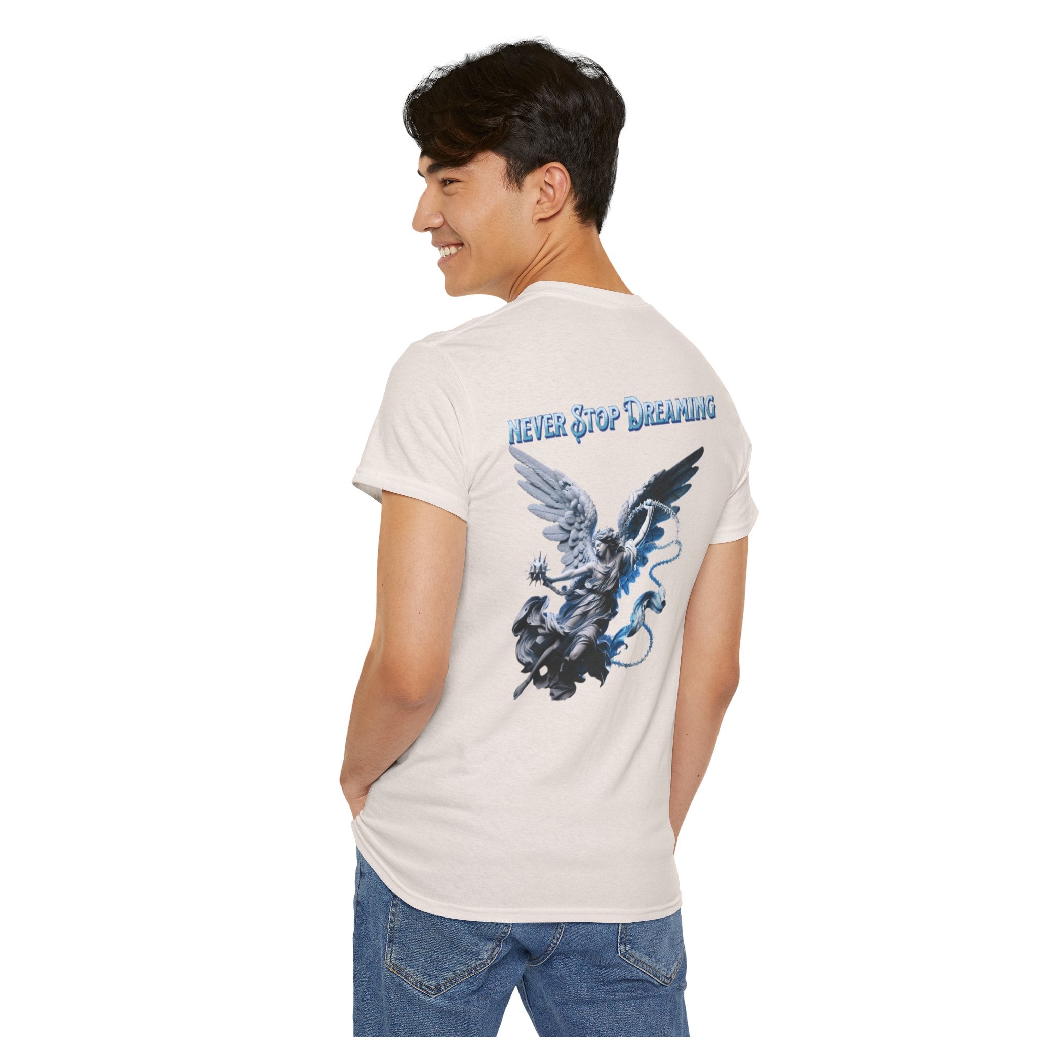 Never Stop Dreaming: Angel Graphic Tee | Angel Wings