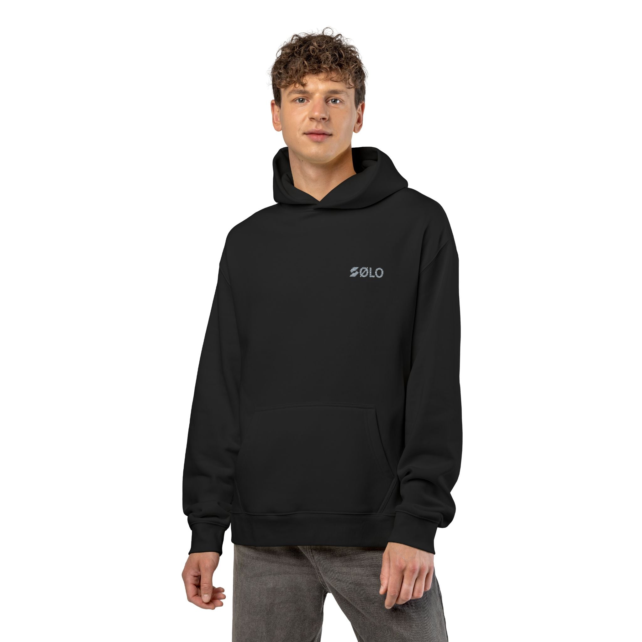 Solo minimal | Small Chest Text Sweatshirt